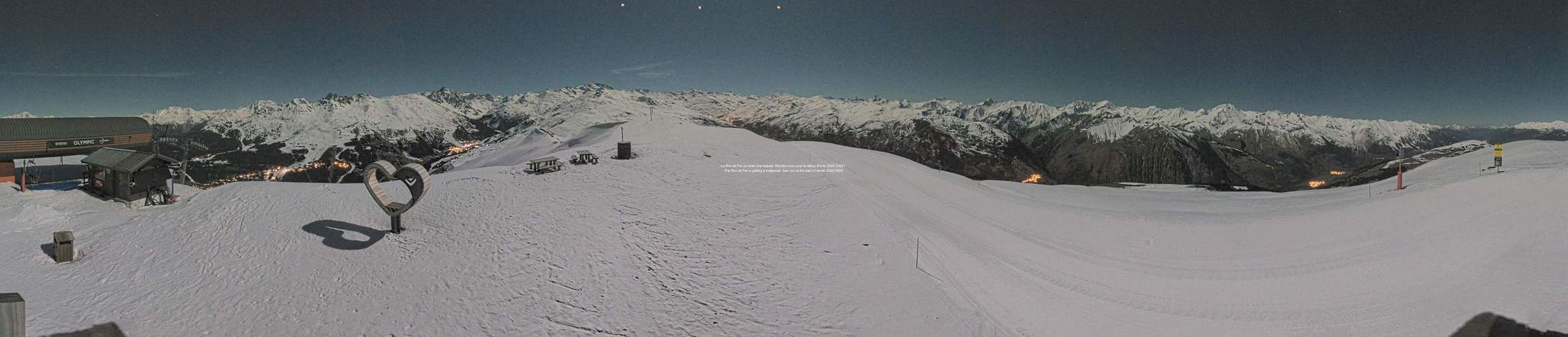 Meribel webcam - Roc de Fer ski station Olympic Express